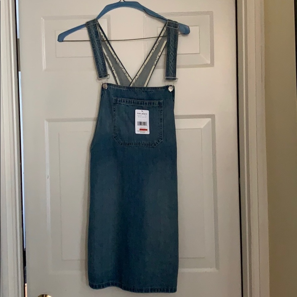 FREE PEOPLE 🦋 denim mini jumper - Picture 2 of 5